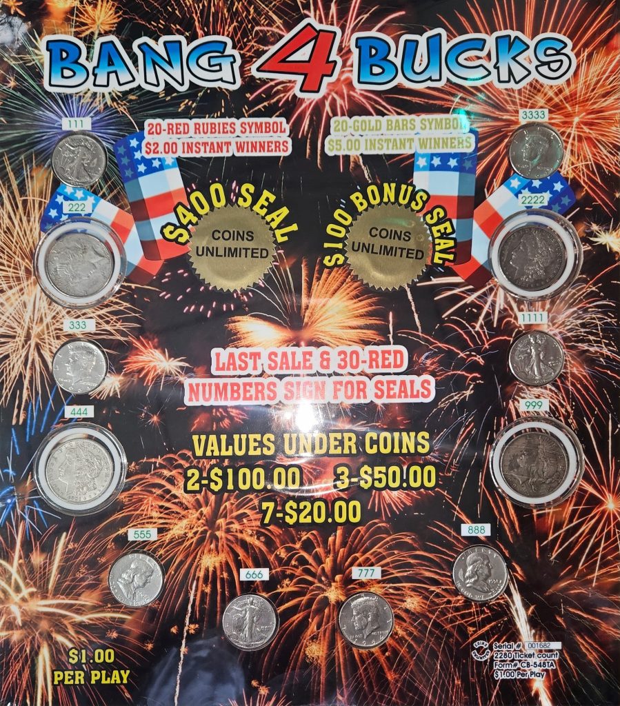 Coin Board - Bang 4 Bucks