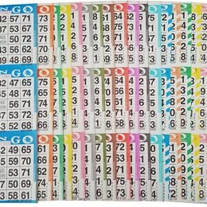 3 on 20 up bingo paper