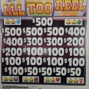 3 Window - $2 Ticket - $500 Top Prize