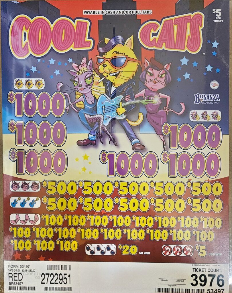 5 Window - $5 Tickets -$1000 Top Prize