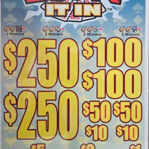 5 Window - $.50 Ticket - $250 Top Prize