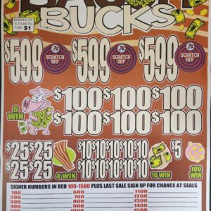 Jar Tickets - $1 per bundle - 599 Top Prize w/ Seal