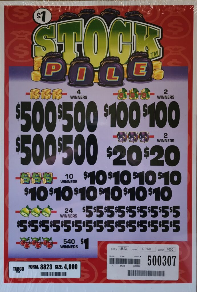 5 Window - $1 Tickets - $500 Top Prize