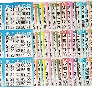 6 on 20 up bingo paper